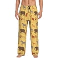 thumbnail image 1 of JUNZAN Men's Pajama Pants Cute Animals Sleepwear Pants PJ Bottoms Drawstring and Pockets, 1 of 5