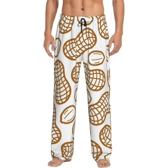 JUNZAN Men's Pajama Pants Peanuts7 Sleepwear Pants PJ Bottoms Drawstring and Pockets