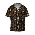 thumbnail image 1 of JUNZAN Mens Casual Button Down Shirts Short Sleeve Wild West Cowboy Print Shirt-X-Large, 1 of 3
