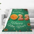 thumbnail image 1 of JUNZAN Merry Christmas 2025 Print Flannel Fleece Blanket Throw Blanket for Bed,Sofa,Couch,Travel,Camping(50"x40" ), 1 of 5