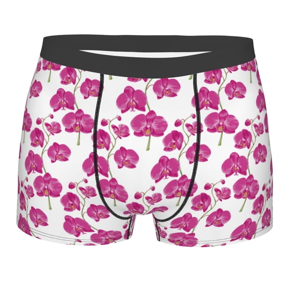 JUNZAN Orchids Flowers Mens Underwear Boxer Briefs for Men’s - X-Large