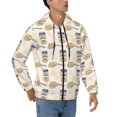 thumbnail image 1 of JUNZAN Peanuts Print Men's Zip Up Hoodie Athletic Hoodies Long Sleeve Hooded Sweatshirts With Pockets (S-3XL), 1 of 6