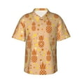 thumbnail image 1 of JUNZAN Pineapples Pattern Hawaiian Shirt for Men,Summer Beach Casual Short Sleeve Button Down Shirts-Large, 1 of 9