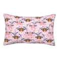 thumbnail image 1 of JUNZAN Pink Butterfly Daisy Pillow Cases Standard Size, with Envelope Closure Bed Pillow Cases(without pillow core),16"x24" inches, 1 of 5