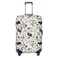 JUNZAN Puppy Print Washable Luggage Cover Fashion Suitcase Protector
