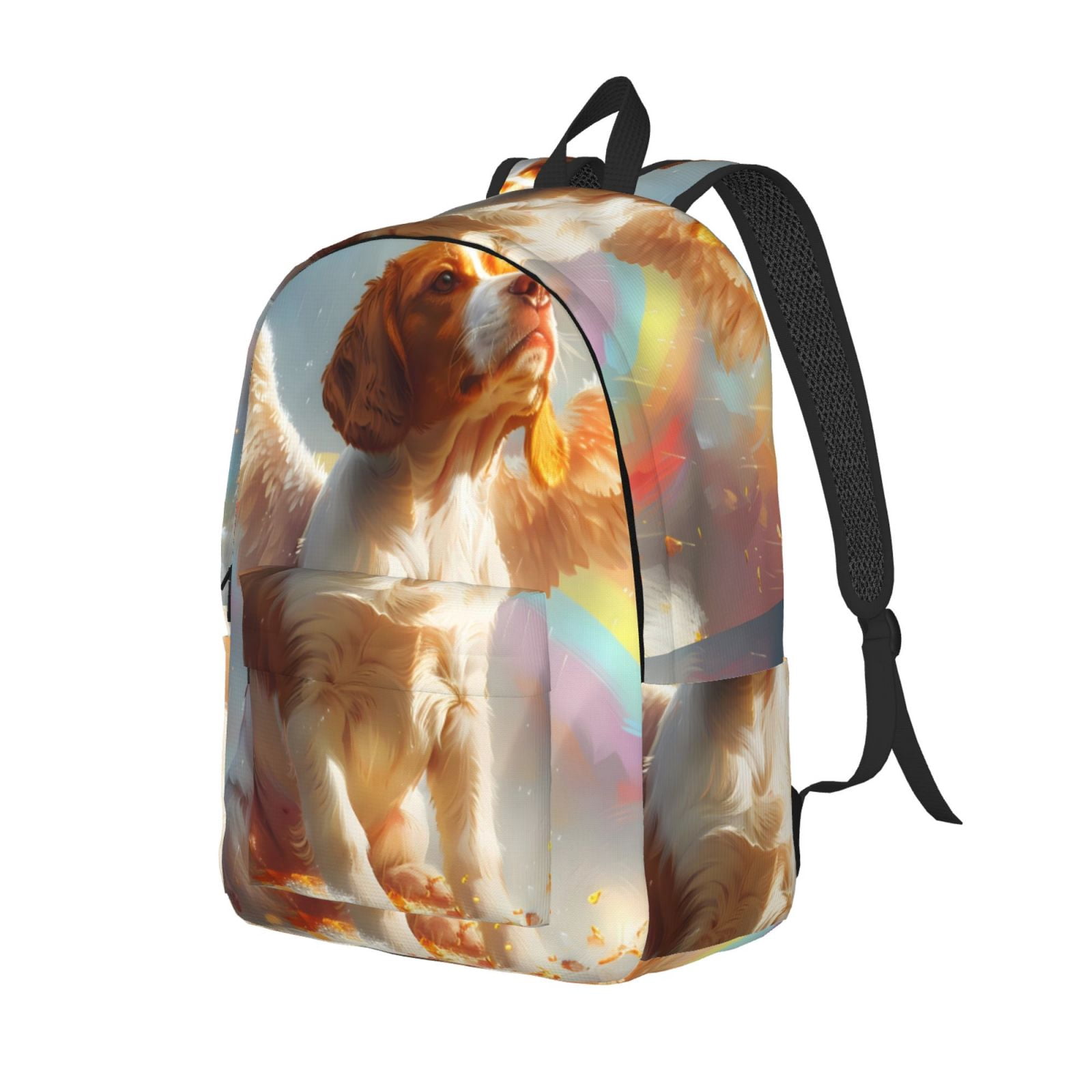 Cockapoo Backpacks JUNZAN Rainbow English Cocker Spaniel Pattern Travel Laptop Backpack ...