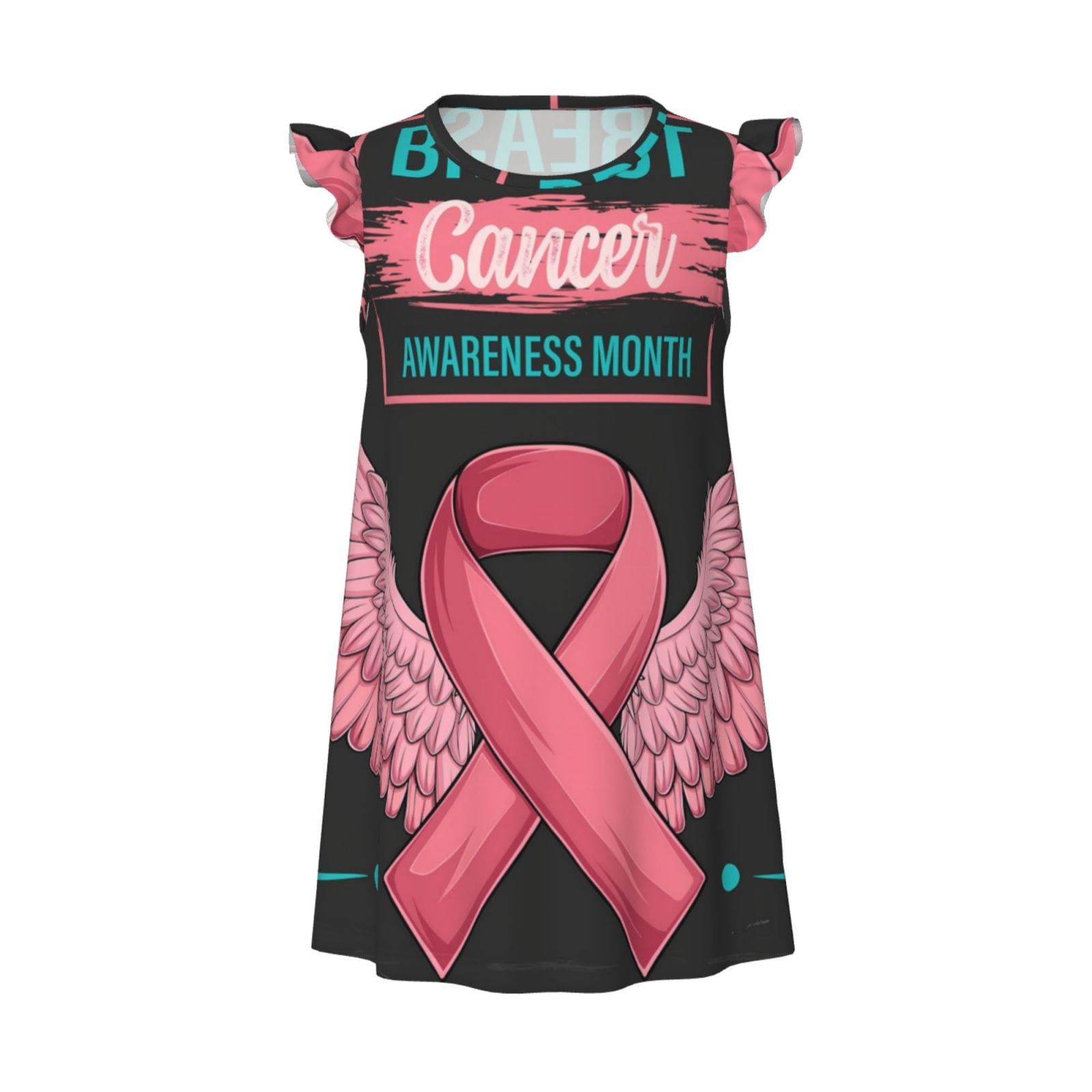 JUNZAN Ribbon With Angel Wings Print Girls Nightgown Pajamas - Soft ...