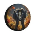 thumbnail image 1 of JUNZAN Romantic Flower Astronaut Couple Tire Cover Wheel Protector for Truck SUV Trailer Camping Rv Tire Covers-15 inch, 1 of 5
