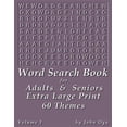 thumbnail image 1 of Word Search Book for Adults & Seniors: Extra Large Print, Giant 30 Size Fonts, Themed Word Seek Word Find Puzzle Book, Each Word Search Puzzle on a Tw, 1 of 1