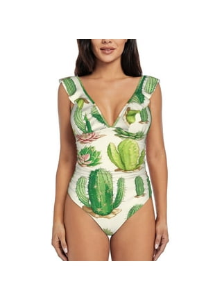 Cactus print bathing suit sale