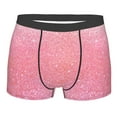 thumbnail image 1 of JUNZAN Sparkly Pink Glitter Mens Underwear Boxer Briefs for Men’s - Large, 1 of 9