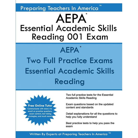 AEPA Essential Academic Skills Reading 001 Exam: NT001 AEPA Reading Essential Academic Skills (Paperback)