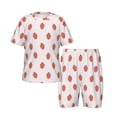 thumbnail image 1 of JUNZAN Strawberry for Boys Girls Pajama Sets Toddler Sleepwear Summer Jammies 2pcs PJs, 1 of 7