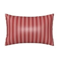thumbnail image 1 of JUNZAN Stripes Red White Silk Pillowcase for Hair and Skin,Cooling Sleep Both Sides Silk Satin Pillow Covers with Zipper for Women Men, 1 of 8