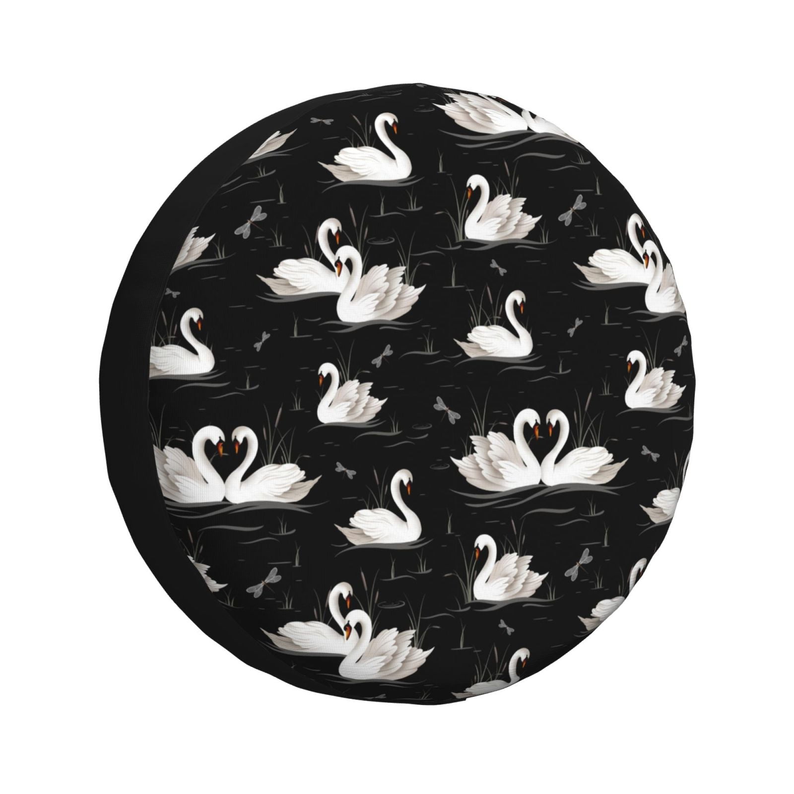 JUNZAN Swan And Dragonflies Tire Cover Wheel Protector for Truck SUV