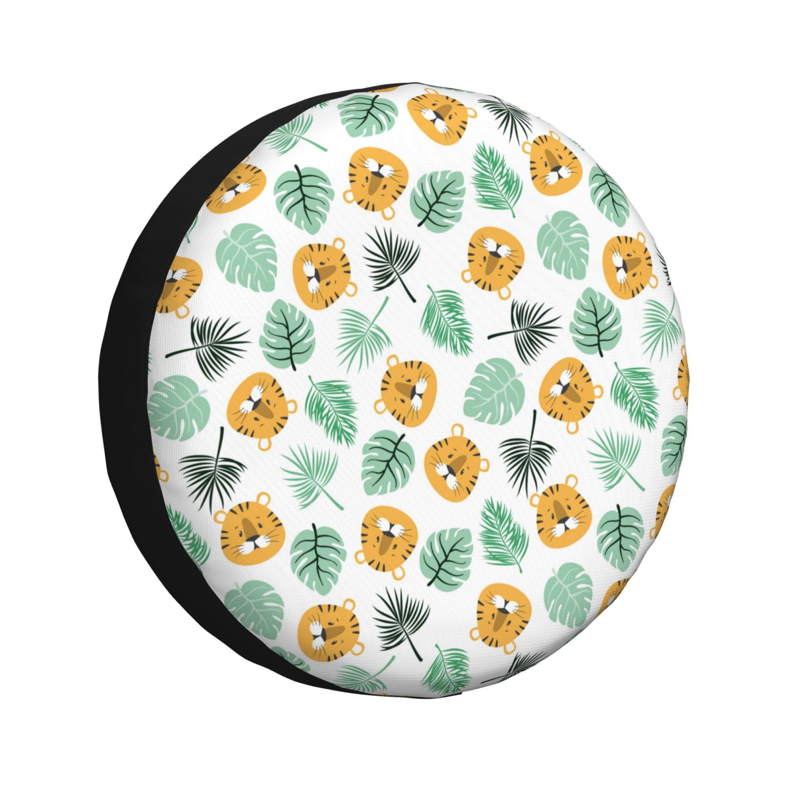 JUNZAN Tiger Leaves Tire Cover Wheel Protector for Truck SUV Trailer