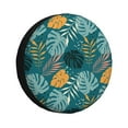 JUNZAN Tropical Leaves Tire Cover Wheel Protector for Truck SUV Trailer