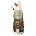 JUNZAN Vibrant Wildflower Meadow Dog Hoodie Puppy Sweater Sweatshirt