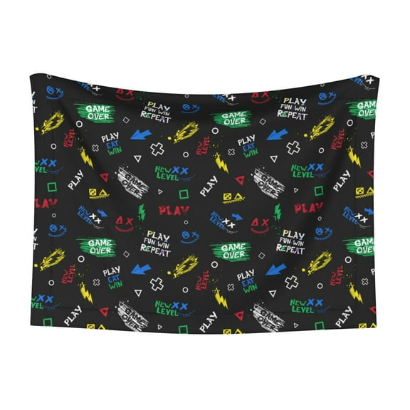 JUNZAN Waterproof Pet Blanket Dog Blankets, Gamepads Pattern Printing Super Soft Warm,Urine Proof Washable Pet Blanket