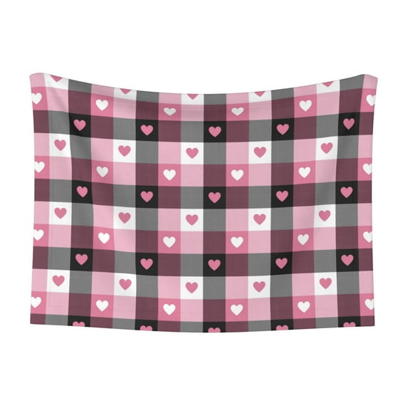 JUNZAN Waterproof Pet Blanket Dog Blankets, Heart Plaid Pattern Printing Super Soft Warm,Urine Proof Washable Pet Blanket