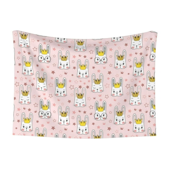 JUNZAN Waterproof Pet Blanket Dog Blankets, Queen For Rabbit Pattern Printing Super Soft Warm,Urine Proof Washable Pet Blanket