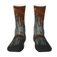 thumbnail image 1 of JUNZAN White Horse Autumn Birch Mens Funny Socks for Men Women Colorful Fun Novelty Crew Patterned Socks, 1 of 6