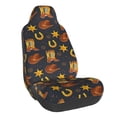 thumbnail image 1 of JUNZAN Wild West Golden Horseshoe Pattern Seat Covers,Universal Fit Sedans,Cars,Vans,SUV,Truck, 1 of 6