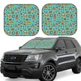 thumbnail image 1 of JUNZAN fall cute gnome Pumpkin Pattern Car Windshield Sun Shade | Reflective Sunshade | Foldable 2-Piece Sun Shield Protect Your Car | Fits Sedans, SUVs, Hatchbacks-Small, 1 of 6