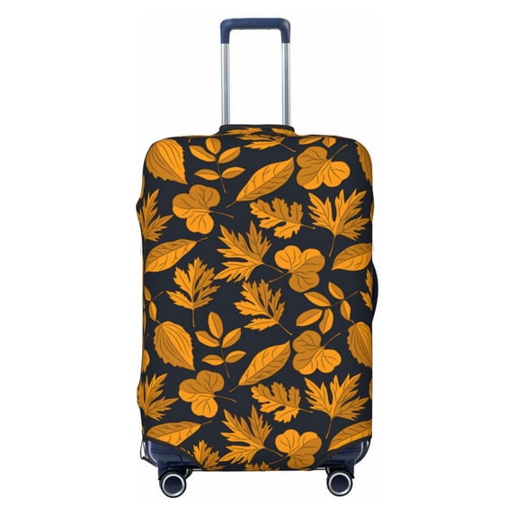 JUNZAN fall leaf Print Washable Luggage Cover - Fashion Suitcase Protector Fits 18-32 Inch Luggage (without luggage)