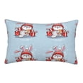 thumbnail image 1 of JUNZAN merry Christmas rabbit Pillow Cases Standard Size, with Envelope Closure Bed Pillow Cases(without pillow core),20"x30" inches, 1 of 5