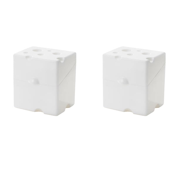 JUNZHIDAO Cow Cheese Slice Holder Storage Container For Refrigerator Sliced Shredded Keeper Containers For Fridge (2pcsWhite)