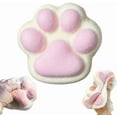 thumbnail image 1 of JUNZHIDAO Handmade Taba Big Cat Paw Silicone Squeeze Toys, Cute Soft Fidget Toys Squeeze Toys for Stress Relief,4 Inches Cat Paw Giant Paw Toys for Anxiety Relaxation (White), 1 of 6