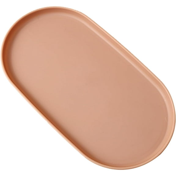 JUNZHIDAO Kitchen Plastic Serving Tray, White, 12" x 7" - Perfect for Parties and Organization