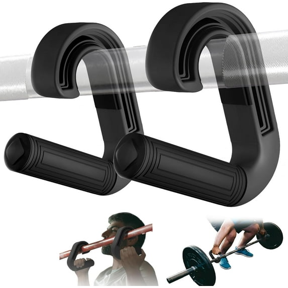 JUNZHIDAO Neutral Grip Handles for Pull Up: Ergonomic Portable Hooks for Barbell Row Deadlift Resistant Bands for Home Gym Fitness Enthusiasts