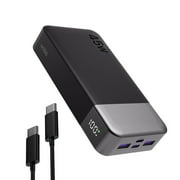 JUOVI 45W Portable iPhone Charger Fast Charging，20000mAh Powerbank，for iPhone or Android（Black）