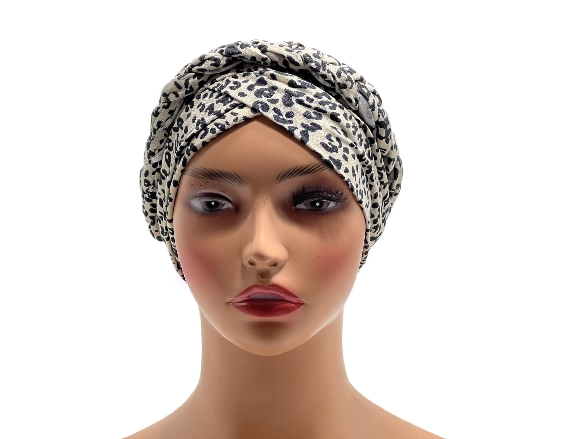 JUPA Place Animal Skin Print Turban Head Wraps for Women Urban Hair