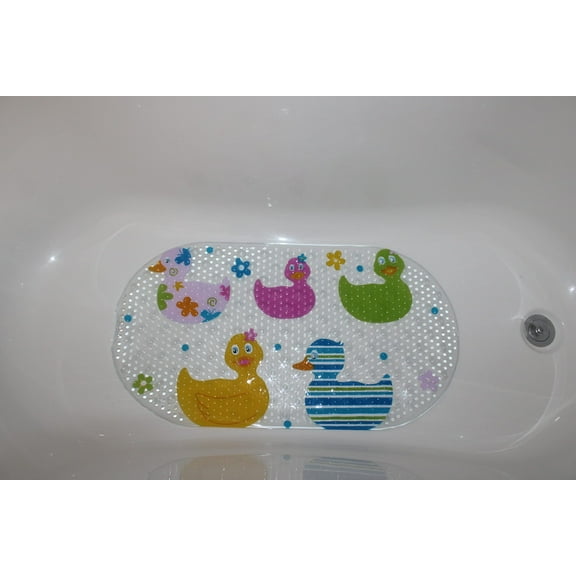 JUPA Place Bath Mat for Kids - Baby Bathtub Mat for Bathroom -15.5 x 27 inch Non-Slip Shower Mats for Toddler - Machine Washable Easy Dry Anti-Slip Shower Mats for Bathroom Floor