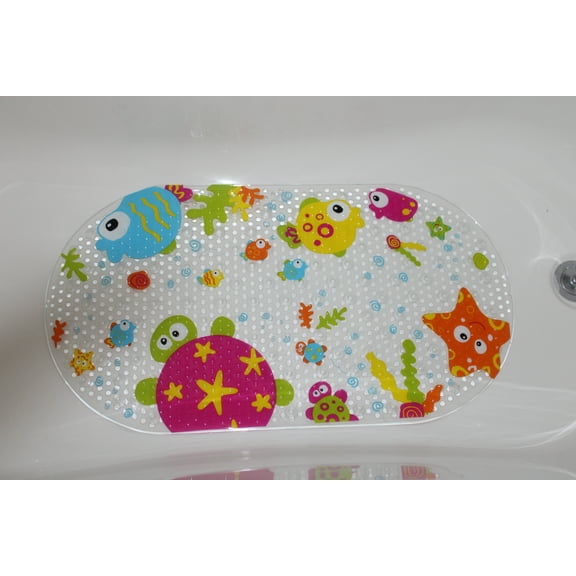 JUPA Place Bath Mat for Kids - Baby Bathtub Mat for Bathroom -15.5 x 27 inches Non-Slip Shower Mats for Toddler - Machine Washable Easy Dry Anti-Slip Shower Mats for Bathroom Floor