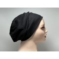 thumbnail image 1 of JUPA Place Black Unisex Slouchy Reversible Cotton Knit Beanie - Stylish Chemo Cap for Comfortable and Trendy WomenHeadwearHair Cover, 1 of 4