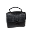 thumbnail image 1 of JUPA Place Genuine Leather Crocodile Skin Top Handle Satchel Handbag - Water Resistant Crocodile Skin Handbag for Women, 1 of 5