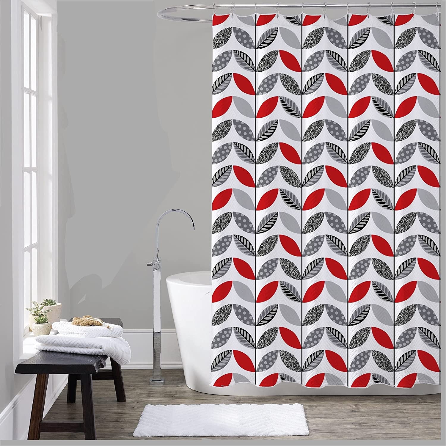 JUPA Place Premium Polyester Fabric Floral Shower Curtains Machine