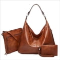 thumbnail image 1 of JUPA Place Vegan Leather Hobo Women's Tote, Shoulder Crossbody and Wristlet Handbag sets -Shoulder Work School Handbag Purse - Multi-Pocket Travel Business Handbag Set, 1 of 6