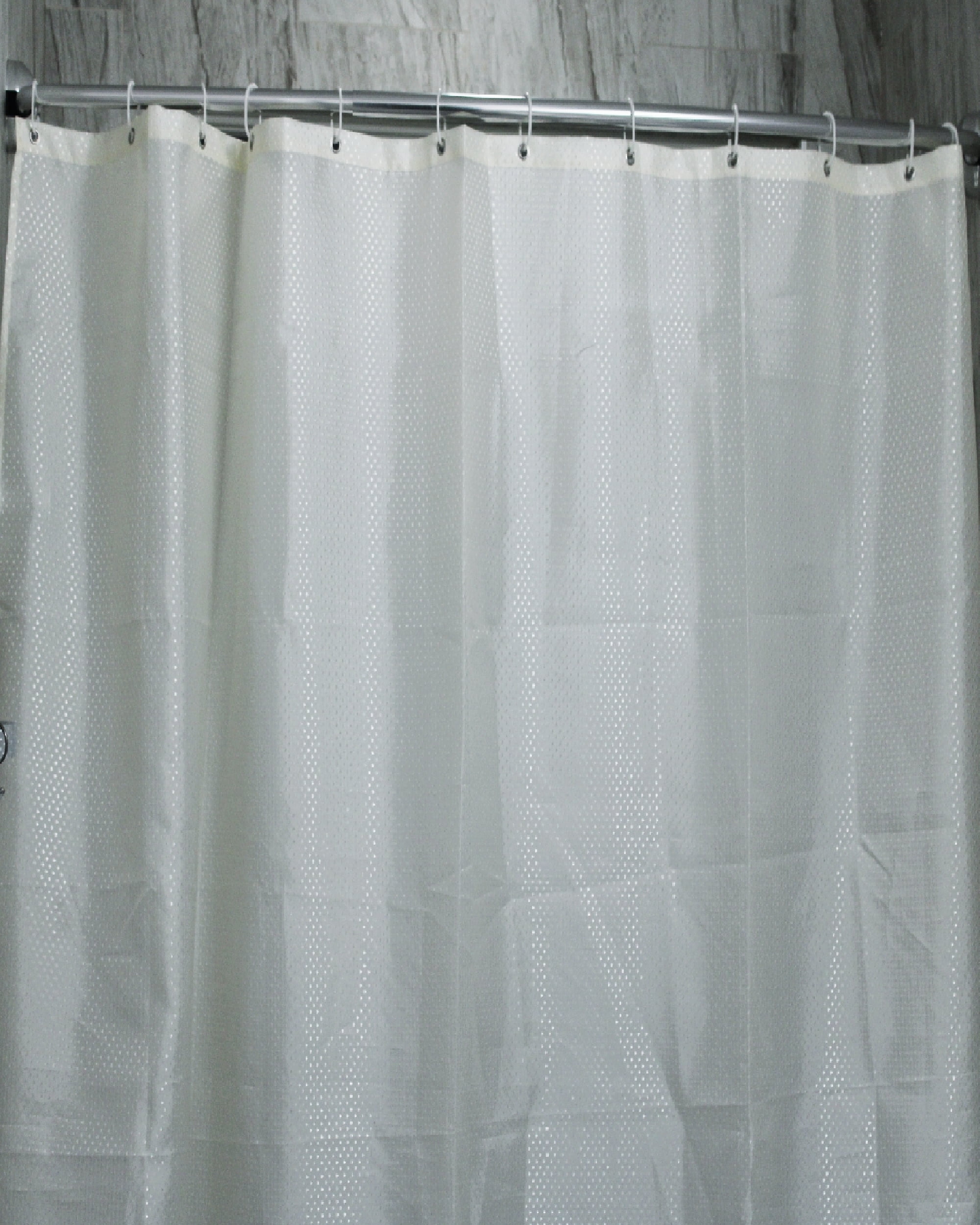 "JUPA Place Waffle Jacquard Polyester Fabric Shower Curtain - Modern ...