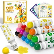 Jupitearth 42Pcs Arts Crafts & Sewing,Art Supplies,Art Markers & Pens,Washable Dot Markers for Toddlers 1-3 Game Markers for Kid
