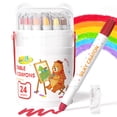 thumbnail image 1 of Jupitearth 24Ct Non-Toxic Washable,Silky Crayons for toddlers1-3,Kids 4-8,Back to School Art Supplies, 1 of 11