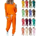 thumbnail image 1 of JURANMO 2 Piece Sets for Women 2025 Casual Long Sleeve Shirts with Drawstring Jogger Pants Sweatsuits with Pockets Going Out Outfits Khaki M Weekly Prime, 1 of 6