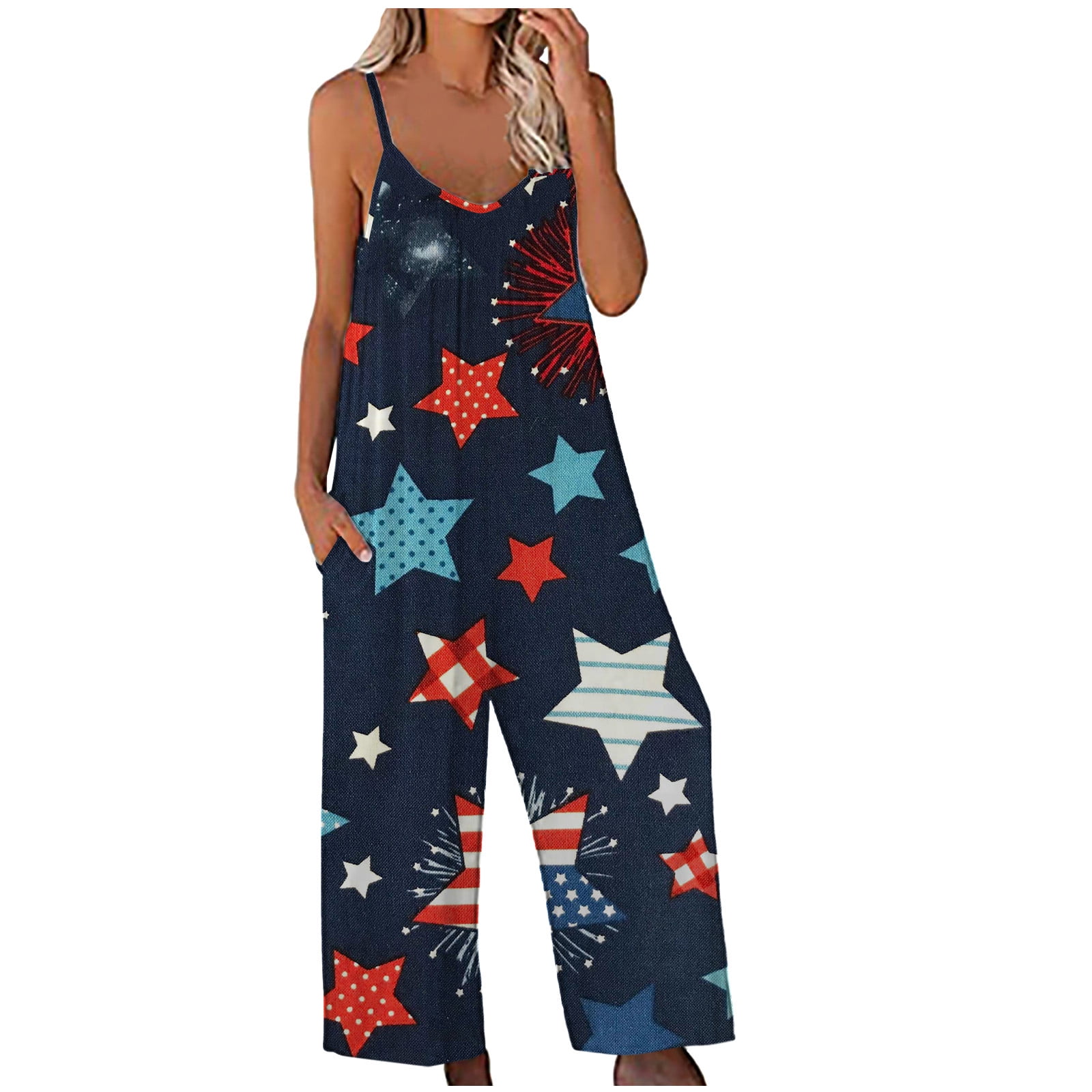 Women Loose Sleeveless Floral Print Rompers High Waist Long Jumpsuit Outfits for Wedding Womens Romper Dress Juniors Jumper Homecoming Pants Outfit Junior Baggy Rompers for Women Clueless Jumpsuit Wal...