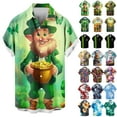 thumbnail image 1 of JURANMO Clearance Sales Today Sales Prime Easter Hawaiian Shirts for Men Cute Bunny Graphic Tee Shirts Holiday Button Down Short Sleeve Beach Tops Multicolor XXXXL, 1 of 6