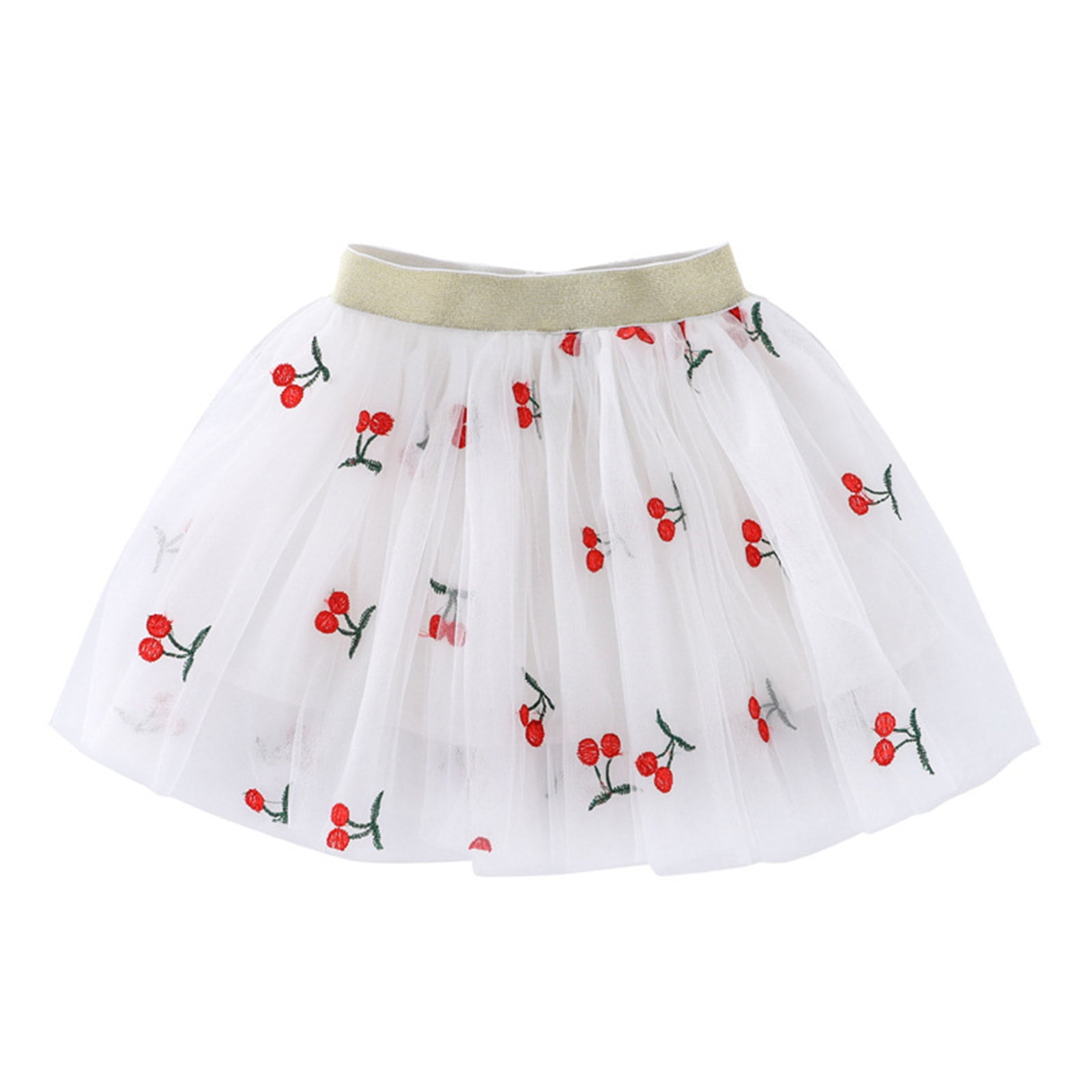 JURANMO Floral Shorts Skirts for Girls Layered Tulle Cute Princess ...