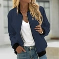 thumbnail image 1 of JURANMO Light Weight Jackets for Women Casual,Temperament Solid Color Jacket Tops for Women Fashion Thin 2024 Autumn Long Sleeve Coat Lady Basic Zipper Stand Up Collar Blouse with Pockets Windbreakers, 1 of 5